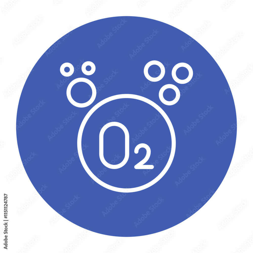 Obraz premium Oxygen icon vector image. Can be used for Natural Resources.