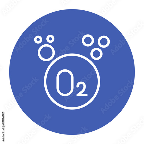 Oxygen icon vector image. Can be used for Natural Resources.