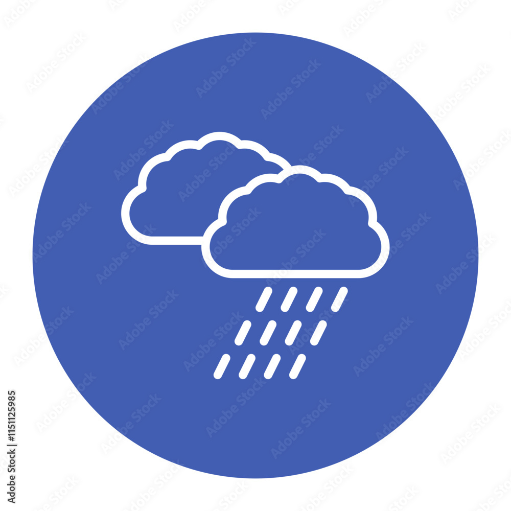 Downpour icon vector image. Can be used for Monsoon. Downpour icon vector image. Can be used for Monsoon.