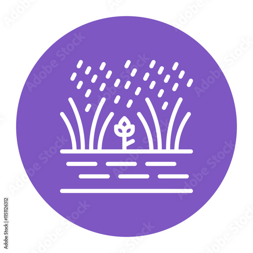 Monsoon Wetlands icon vector image. Can be used for Monsoon.