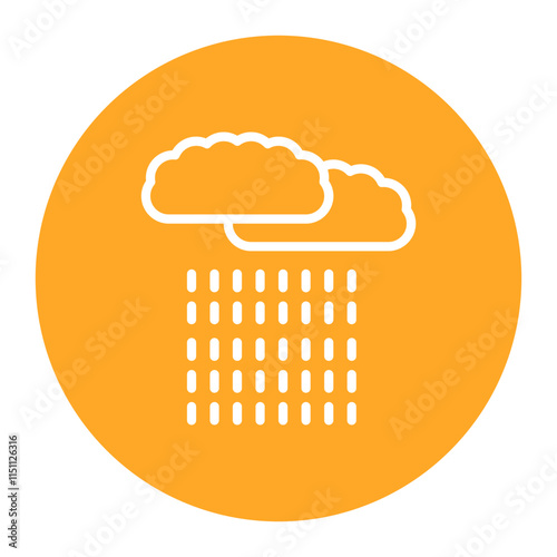 Rain Shower icon vector image. Can be used for Monsoon.