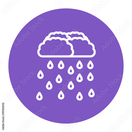 Wet Weather icon vector image. Can be used for Monsoon.