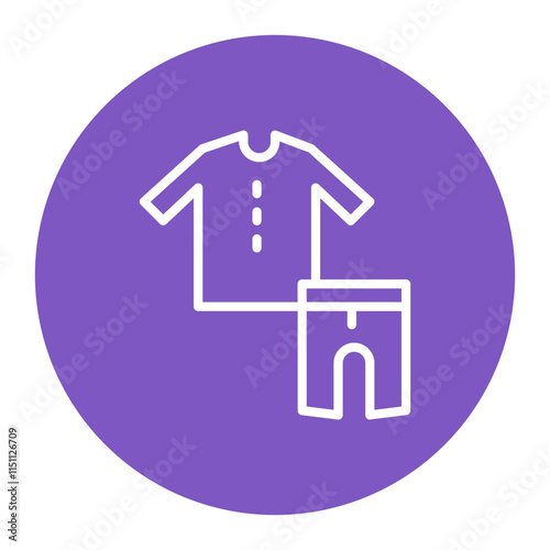 Pajamas icon vector image. Can be used for Time to Sleep.