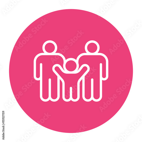 Family Reunion icon vector image. Can be used for Grandparents.