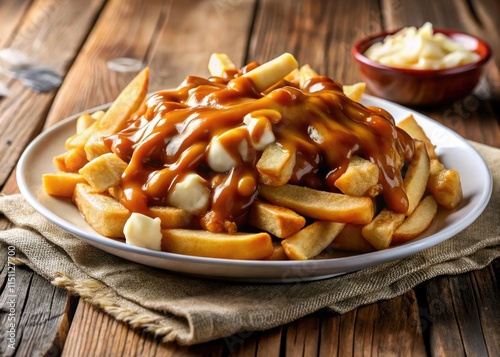 Authentic Canadian poutine: crispy fries, squeaky cheese curds, and rich homemade gravy.