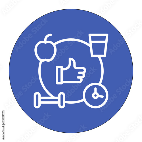 Healthy Choices icon vector image. Can be used for Quit Smoking.