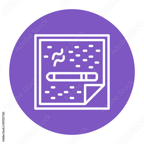 Nicotine Patch icon vector image. Can be used for Quit Smoking.