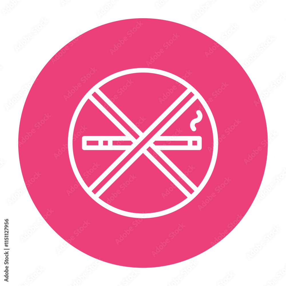 Smoke Ban icon vector image. Can be used for Quit Smoking. Smoke Ban icon vector image. Can be used for Quit Smoking.