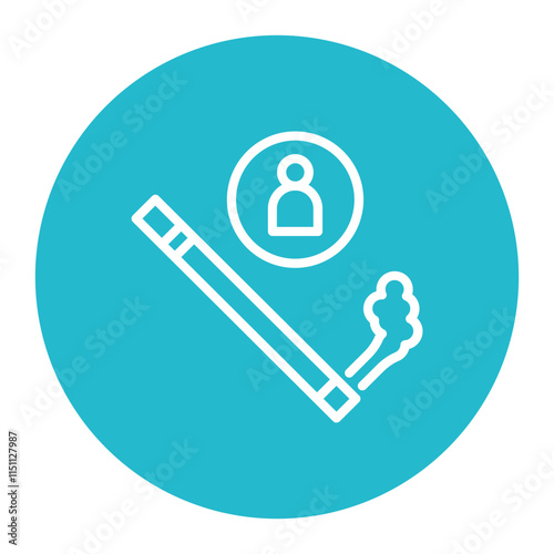 Tobacco Addiction icon vector image. Can be used for Quit Smoking.