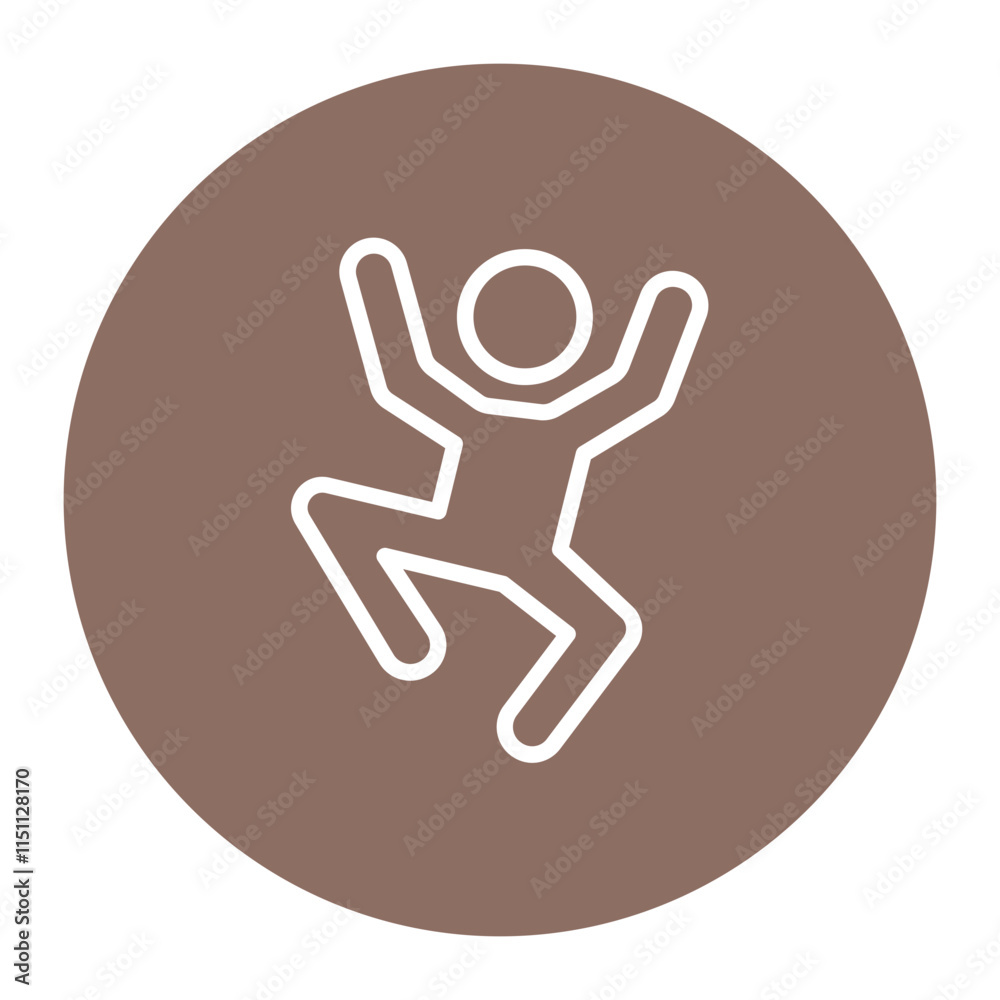 Fototapeta premium Dancing icon vector image. Can be used for Recreations.