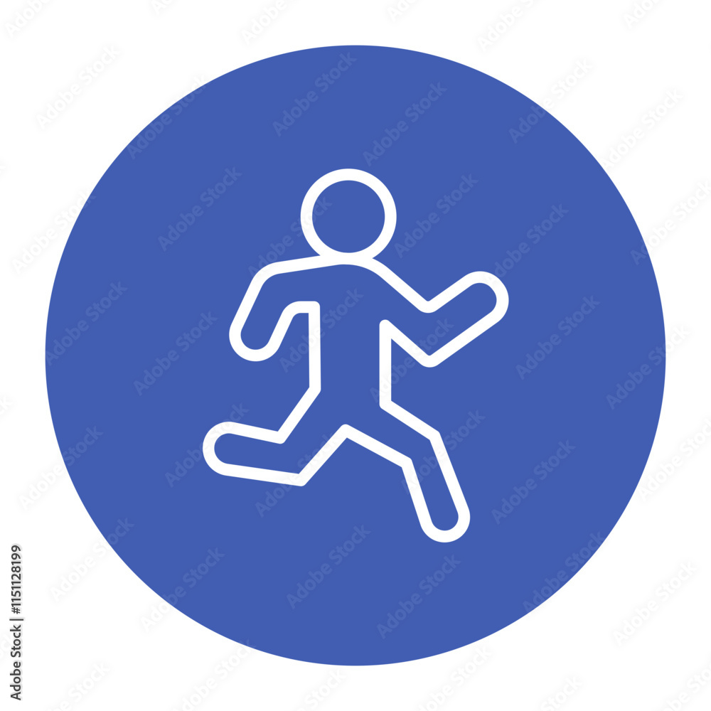Jogging icon vector image. Can be used for Recreations. Jogging icon vector image. Can be used for Recreations.