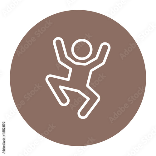 Dancing icon vector image. Can be used for Recreations.