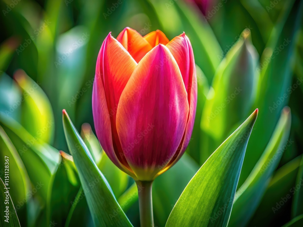 Tulip Bud Logo - Simple Symmetry Flat Design Tulip Bud Logo - Simple Symmetry Flat Design
