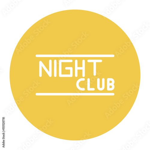 Nightclub Logo icon vector image. Can be used for Nightclub.