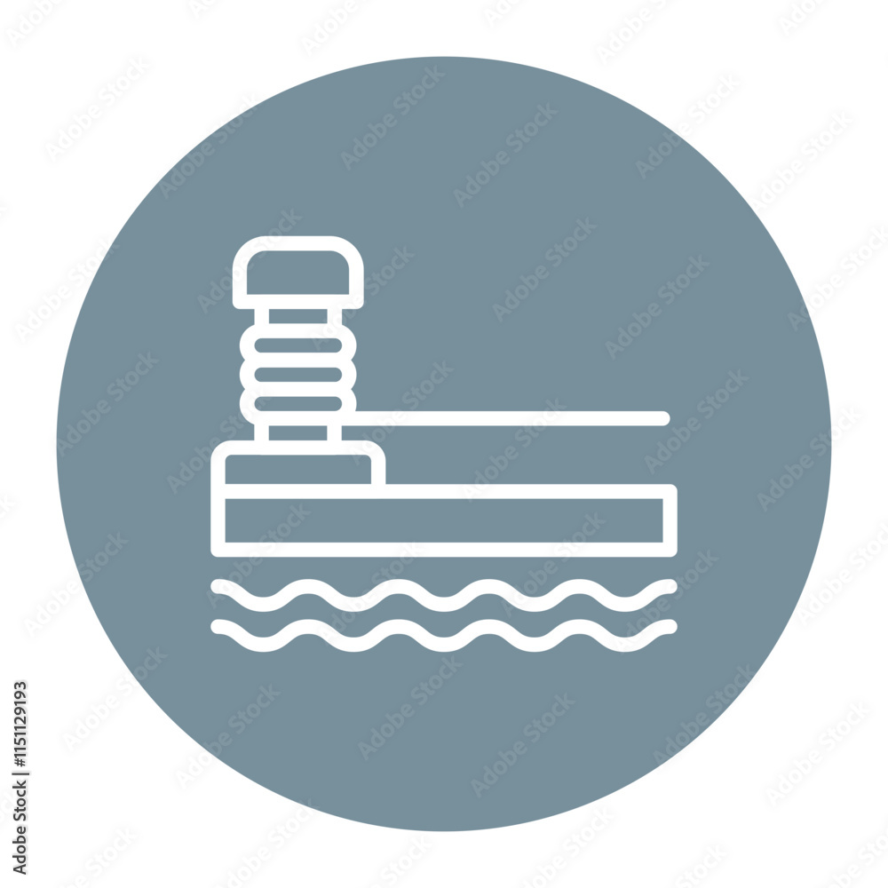 Mooring icon vector image. Can be used for Harbour. Mooring icon vector image. Can be used for Harbour.