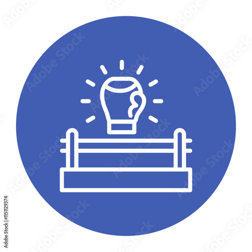 Boxing Fan icon vector image. Can be used for Boxing.