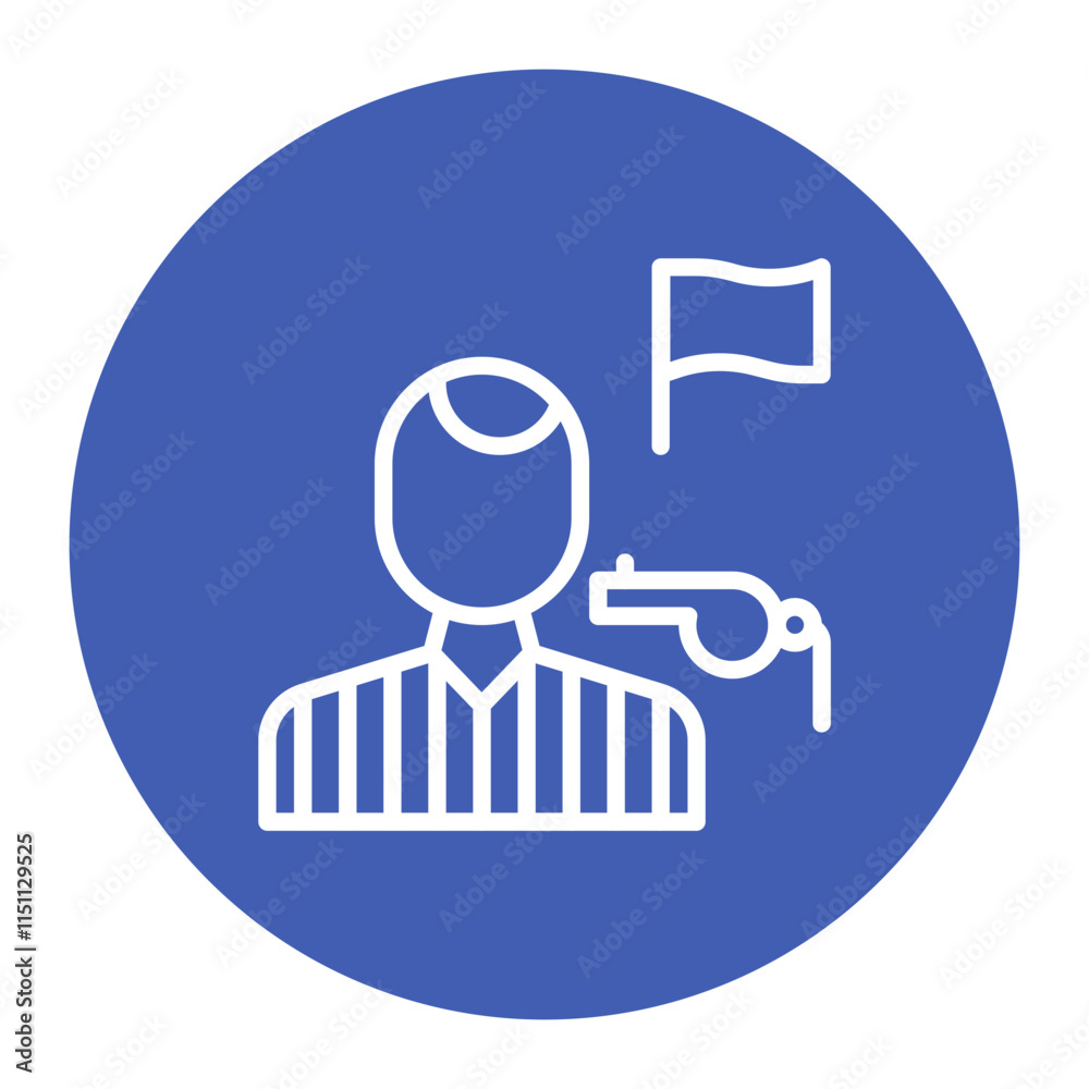 Boxing Referee icon vector image. Can be used for Boxing. Boxing Referee icon vector image. Can be used for Boxing.