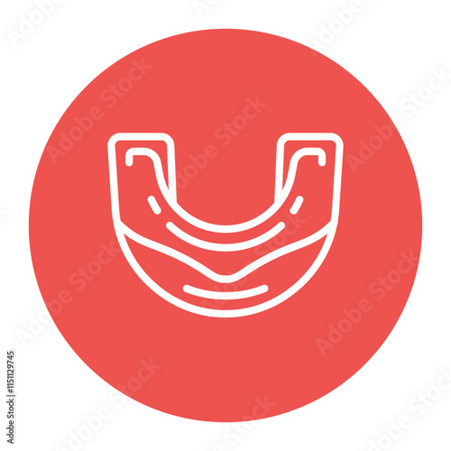 Mouthguard icon vector image. Can be used for Boxing.