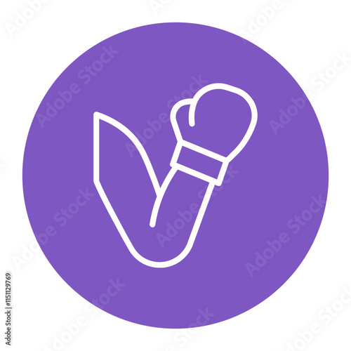 Uppercut icon vector image. Can be used for Boxing.