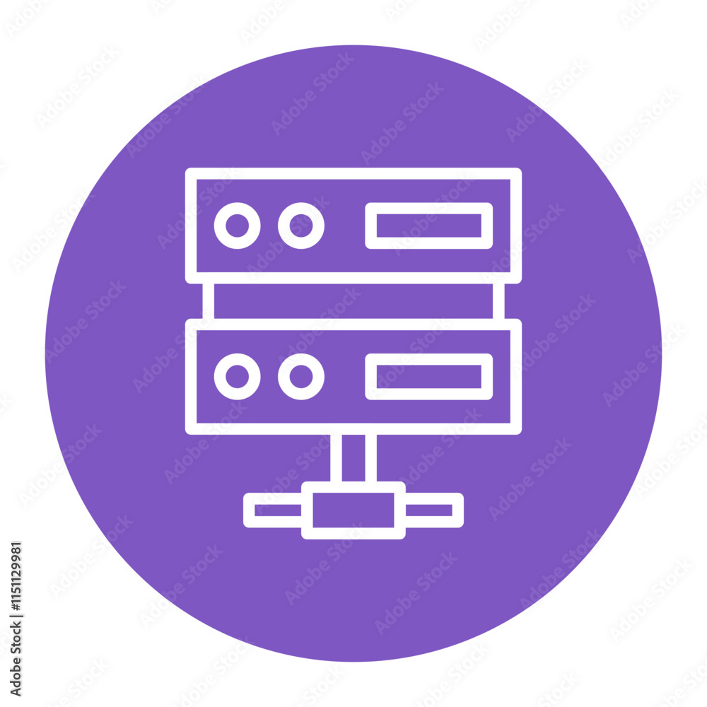Server icon vector image. Can be used for Data Storage. Server icon vector image. Can be used for Data Storage.