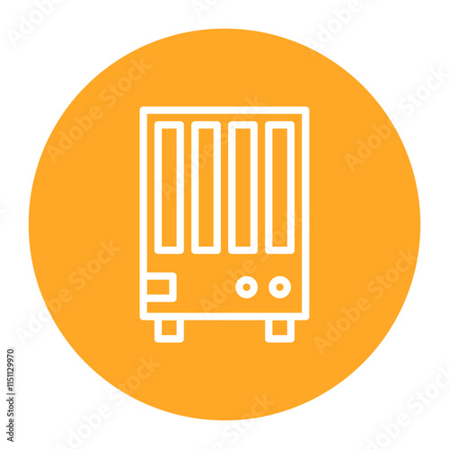 Network Attached Storage icon vector image. Can be used for Data Storage.
