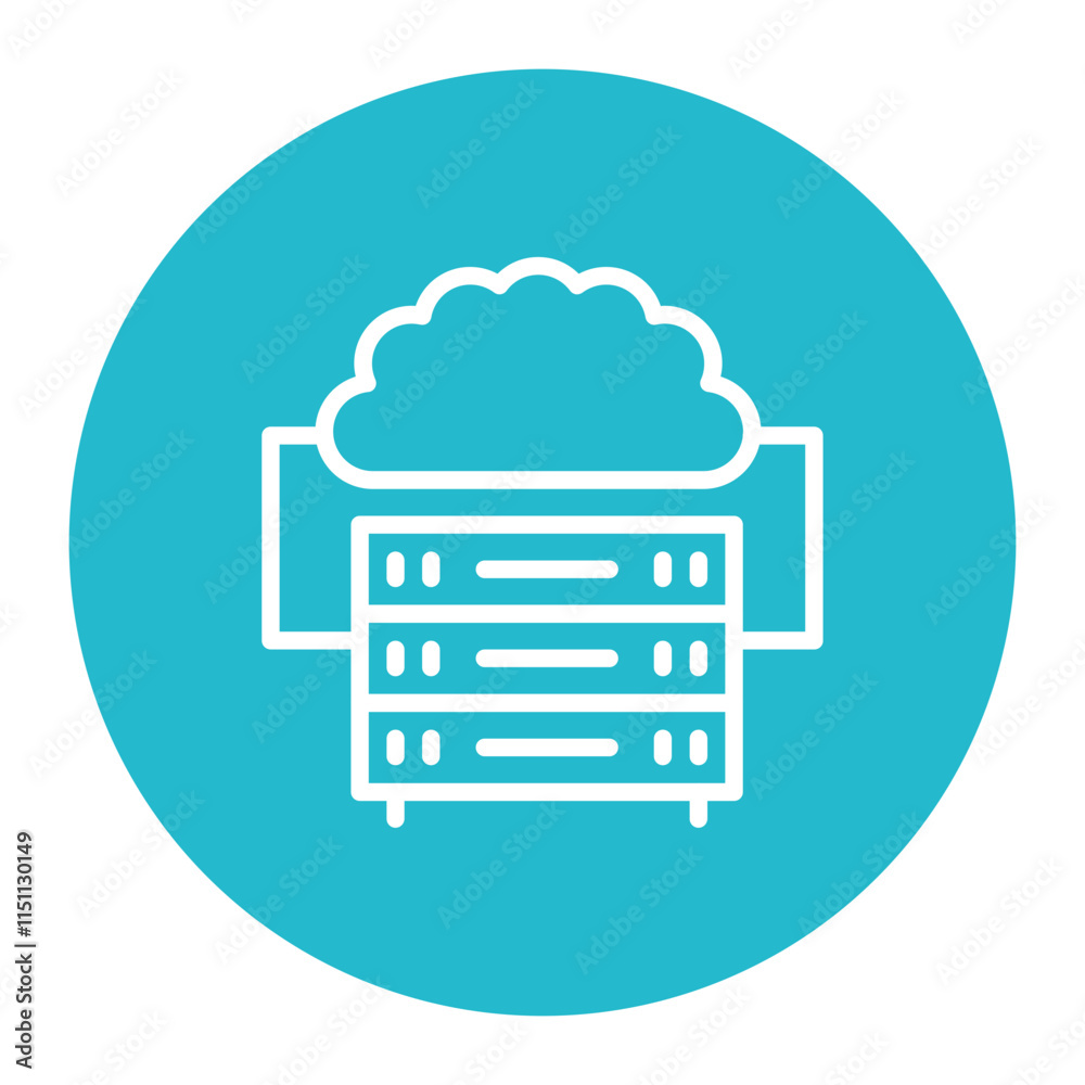 Storage Utilization icon vector image. Can be used for Data Storage. Storage Utilization icon vector image. Can be used for Data Storage.