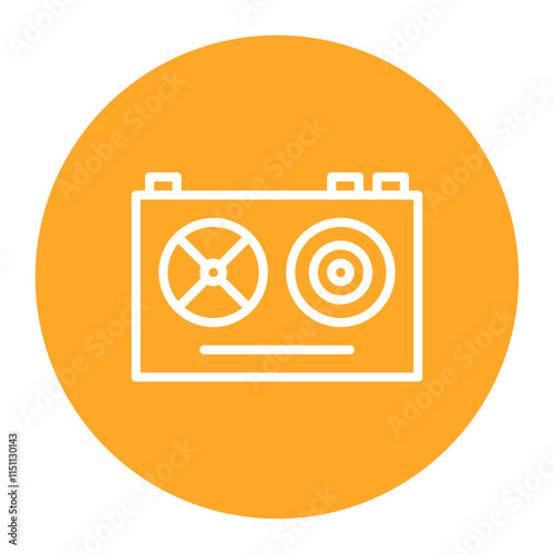 Tape Drive icon vector image. Can be used for Data Storage.