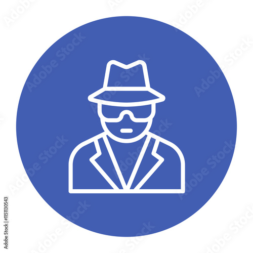 Spy icon vector image. Can be used for Private Detective.