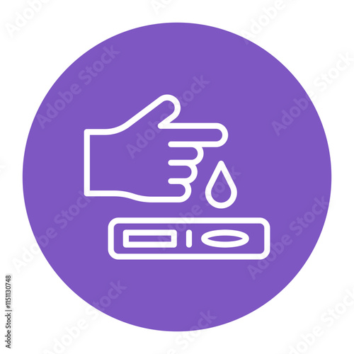 Diabetes Checkup icon vector image. Can be used for World Diabetes Day.