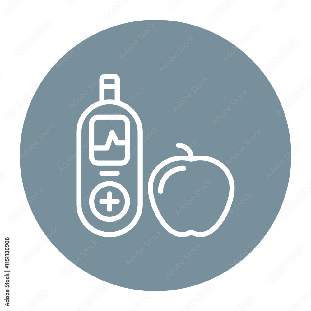 Diabetes Symptoms icon vector image. Can be used for World Diabetes Day. Diabetes Symptoms icon vector image. Can be used for World Diabetes Day.