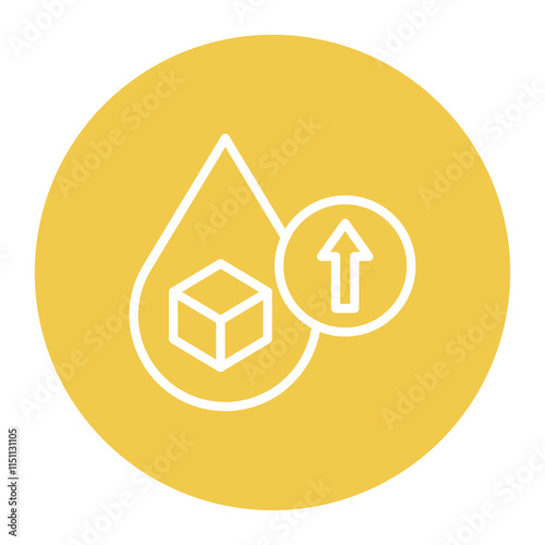 High Blood Sugar icon vector image. Can be used for World Diabetes Day.