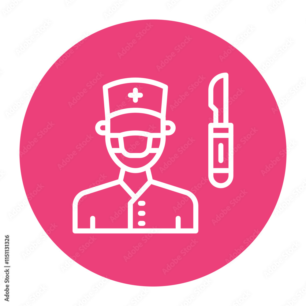 Surgeon icon vector image. Can be used for Surgery. Surgeon icon vector image. Can be used for Surgery.