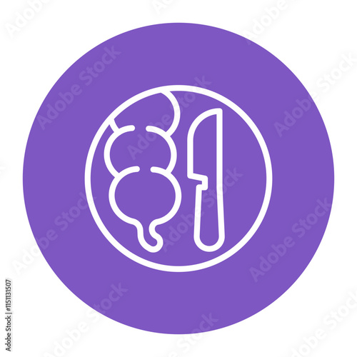 Appendectomy icon vector image. Can be used for Surgeries.