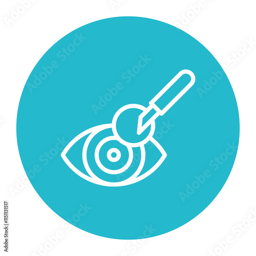 Cataract Surgery icon vector image. Can be used for Surgeries.