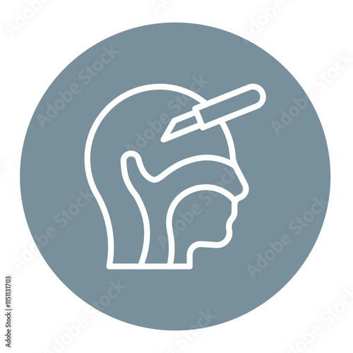 ENT Surgery icon vector image. Can be used for Surgeries.