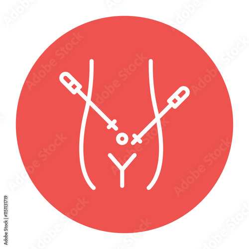 Laparoscopy icon vector image. Can be used for Surgeries.
