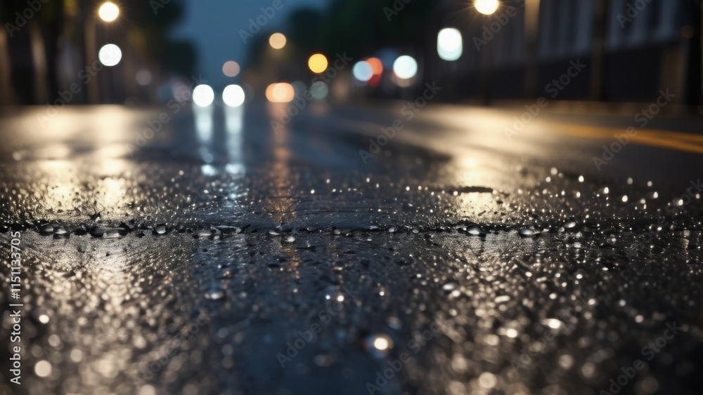 rain on the street rain on the street
