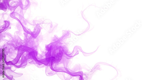 Elegant Blue smoke or fluid wave isolated on a transparent background. perfect for abstract, ethereal, or artistic visual concepts.