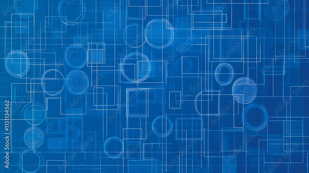 Abstract blue geometric shapes background. Abstract blue geometric shapes background.