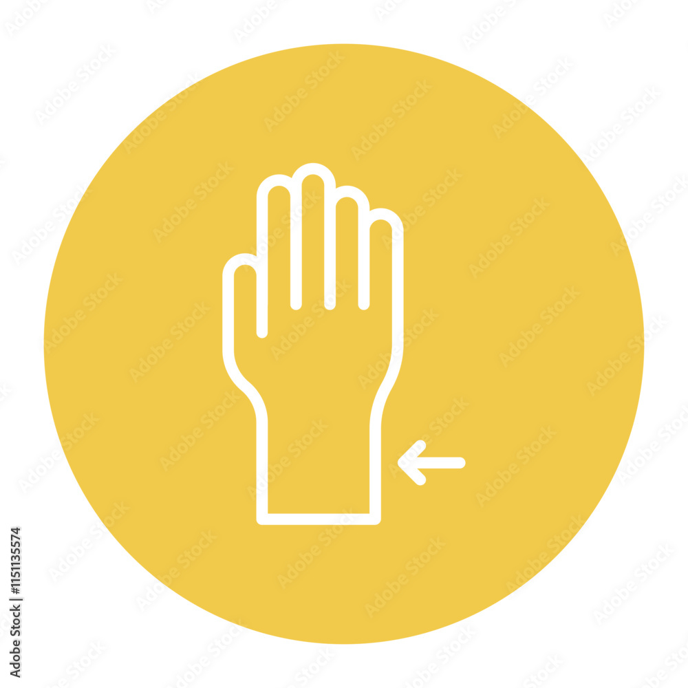Hand and Wrist icon vector image. Can be used for Orthopedics. Hand and Wrist icon vector image. Can be used for Orthopedics.