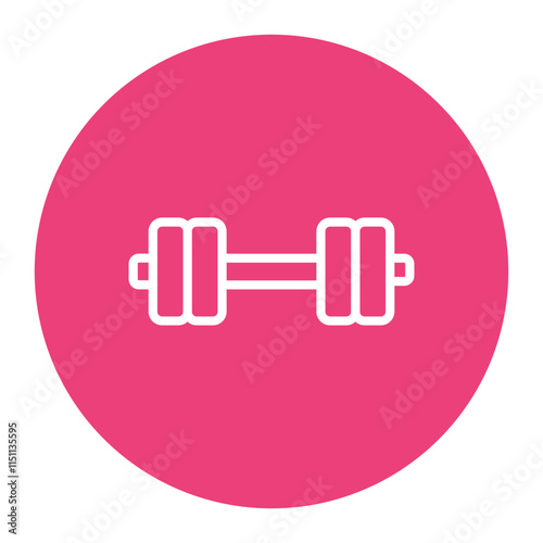 Barbell icon vector image. Can be used for Weightlifting.