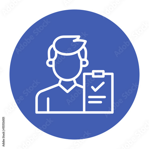 Agile Coach icon vector image. Can be used for Scrum Development.