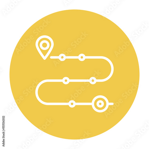 Roadmap icon vector image. Can be used for Scrum Development.