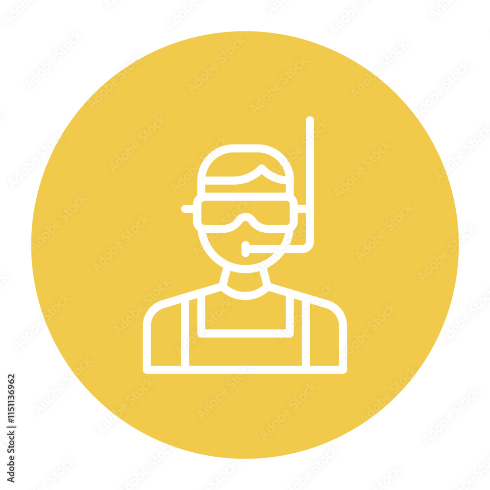 Snorkeling icon vector image. Can be used for Honeymoon. Snorkeling icon vector image. Can be used for Honeymoon.