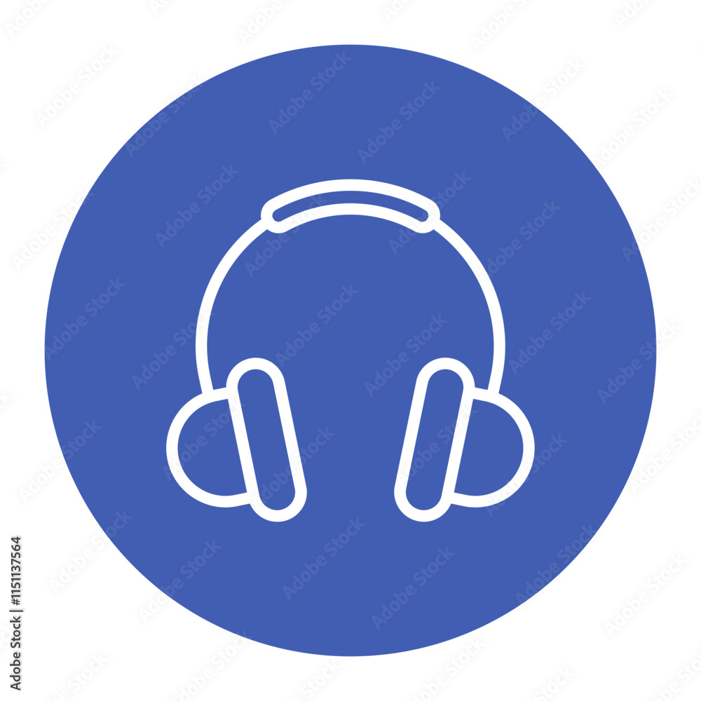 Headphones icon vector image. Can be used for Podcast. Headphones icon vector image. Can be used for Podcast.