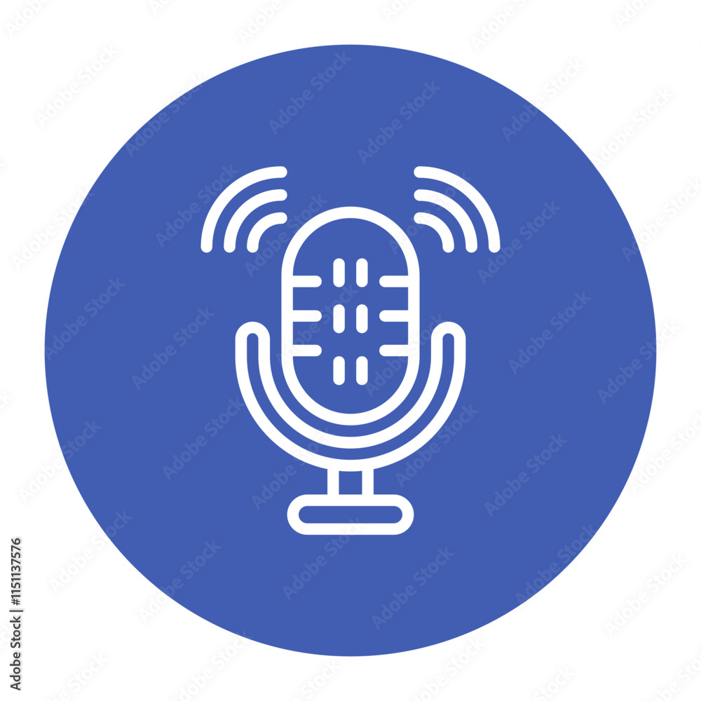 Podcast Series icon vector image. Can be used for Podcast. Podcast Series icon vector image. Can be used for Podcast.