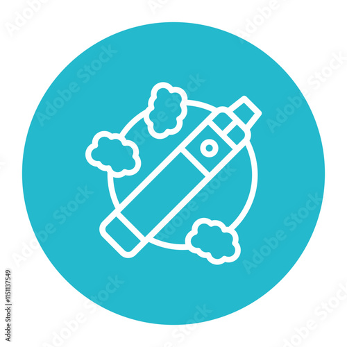 Vape Trick icon vector image. Can be used for Vaping.