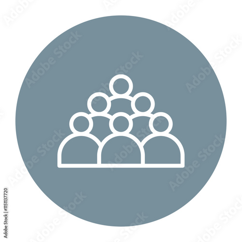 Audience icon vector image. Can be used for Podcast.