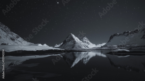 Snow-covered mountain view, Netherlands