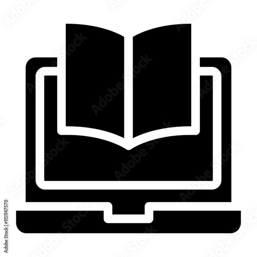 school world icon on glyph style. play and learn icon